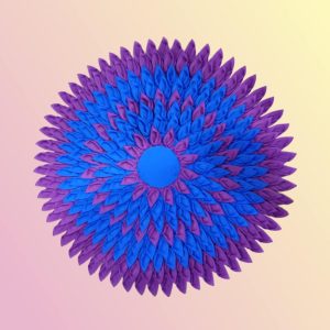 Handcrafted Flower-Design Floor Mat